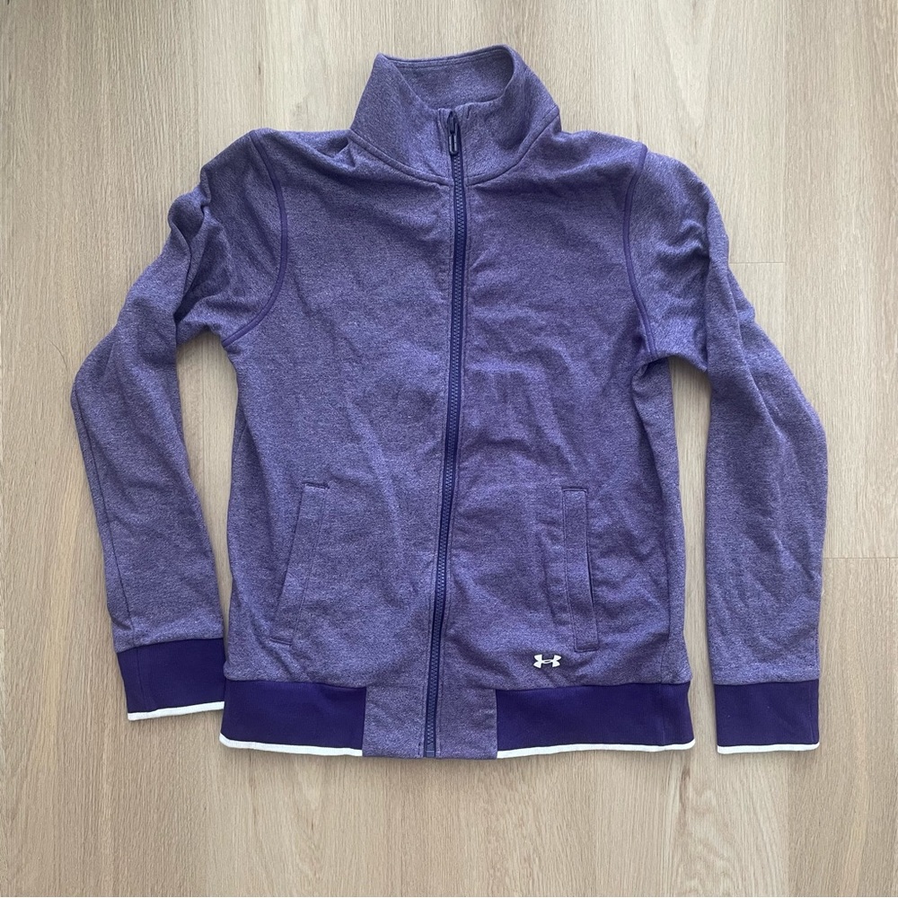 NWOT size M Under Armour Women’s Threadborne Full Zip Up Jacket - Purple